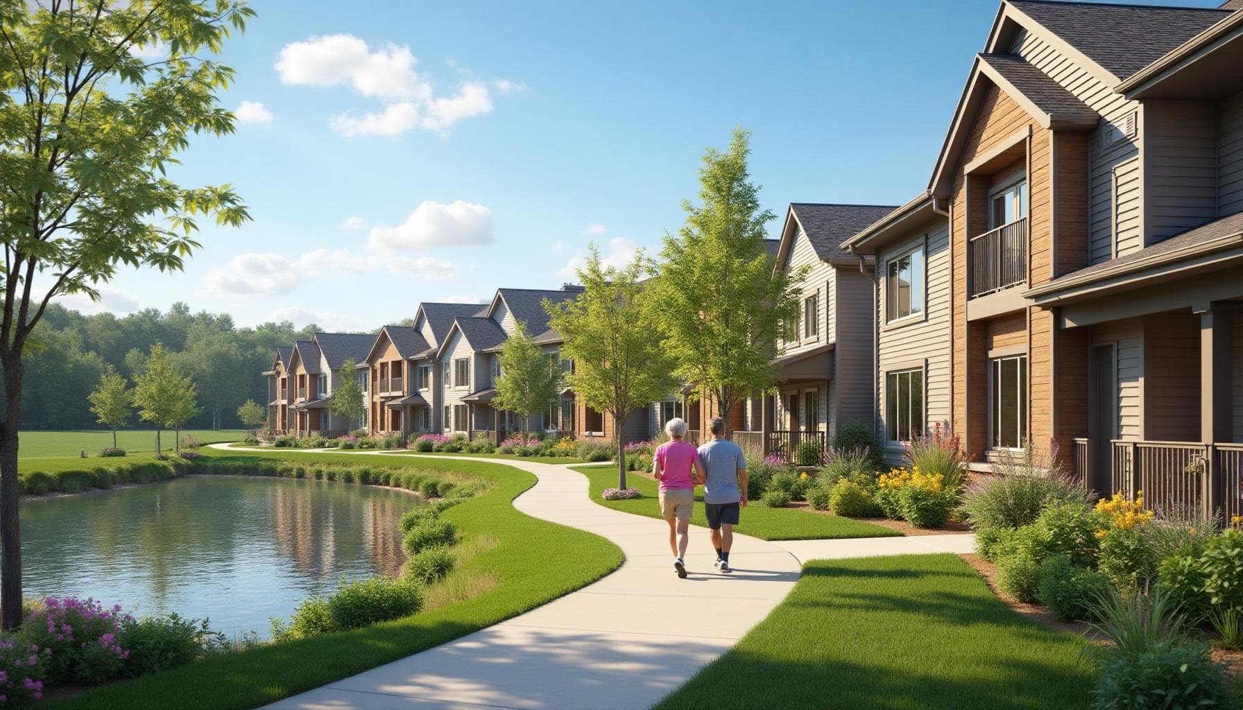 Affordable homes and townhomes in Barry's Bay, Ontario with boardwalk and nature